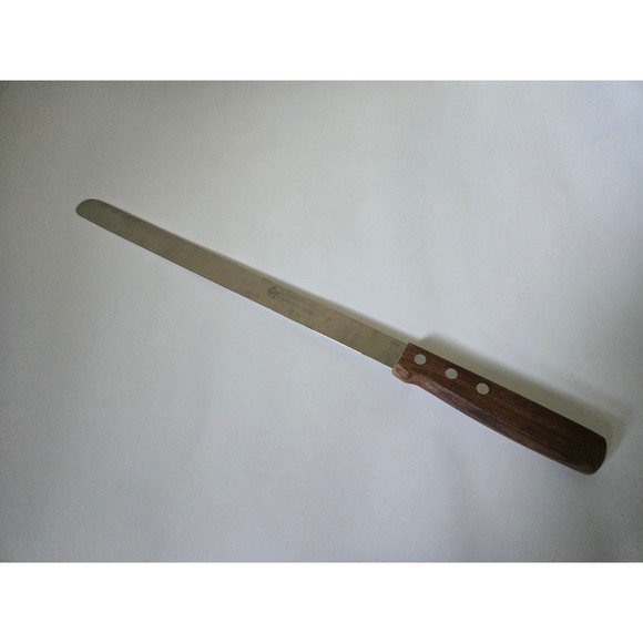 Zanger-Icel Other - Slicing Knife Zanger Icel Cold Cuts 15" Stainless Steel Wood Handle Portugal